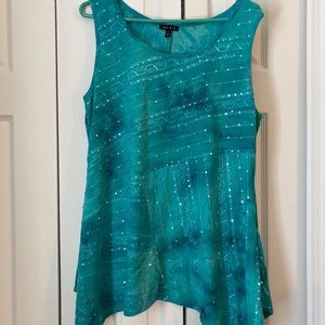 Sami & Jo Size L Green Sleeveless Top